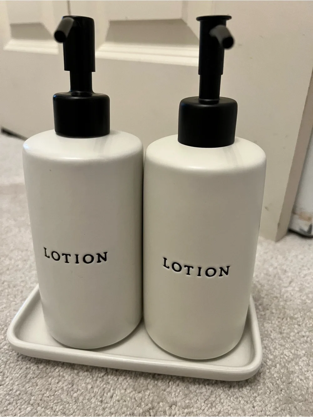 Magnolia Hearth & Hand Lotion Dispenser Set